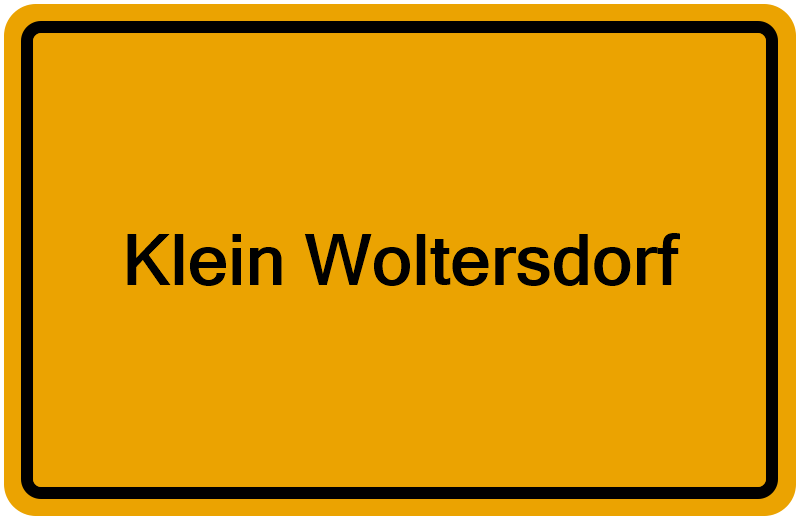 Handelsregisterauszug Klein Woltersdorf